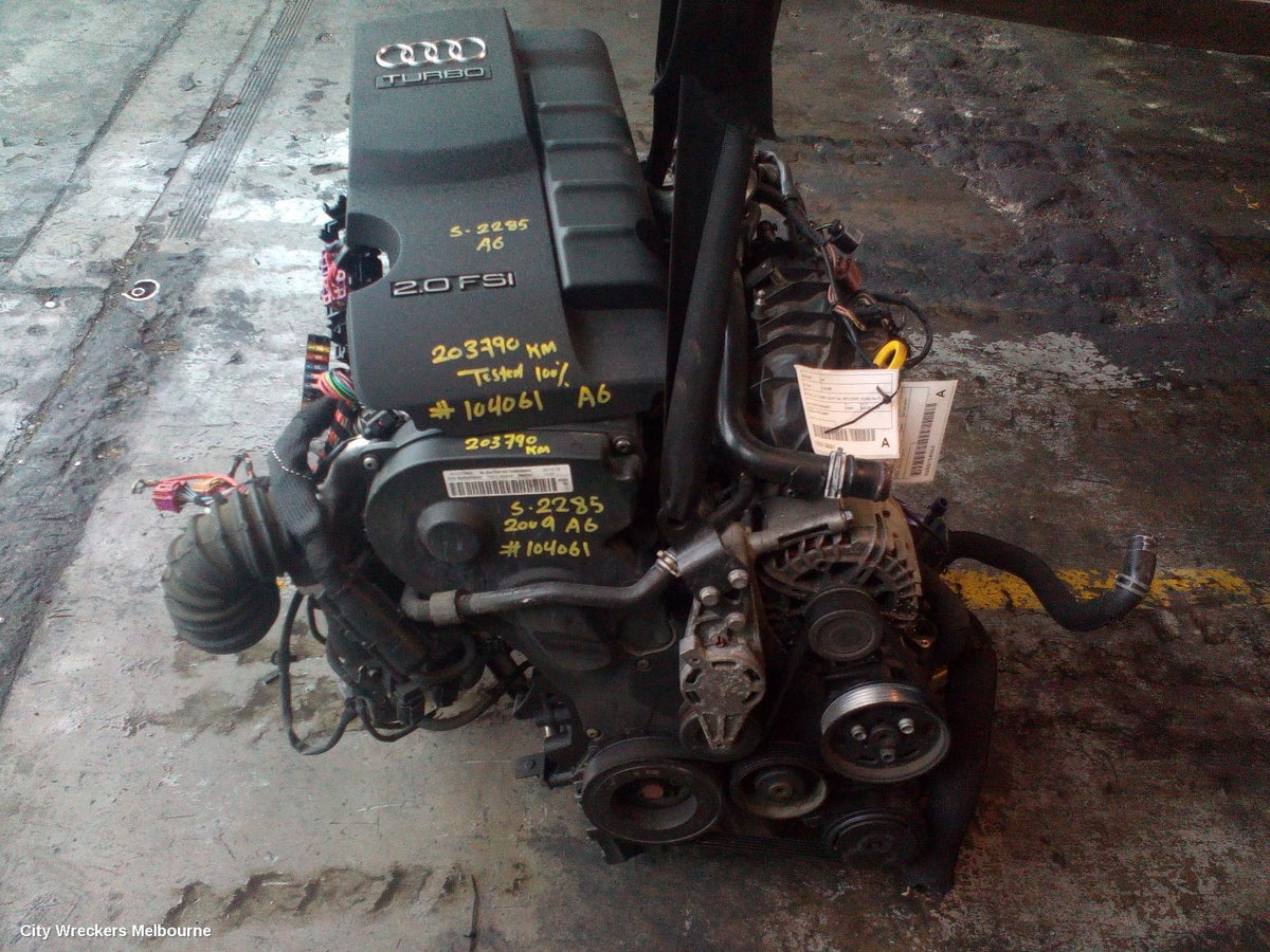 AUDI, A6, DIESEL, 2.0, TURBO, C6/4F, CAHA CODE, 02/09-06/11, 2009, ENGINE